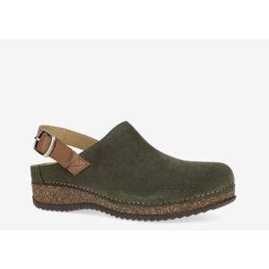Dansko Merrin Olive Embossed Suede 40